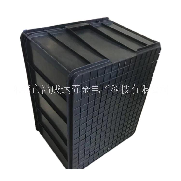 鴻成達廠家定制防靜電注塑周轉箱工廠塑料箱搬運箱 防靜電周轉箱