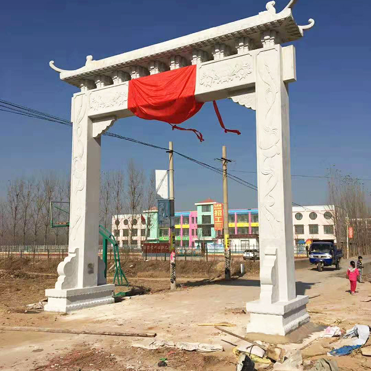 村口牌坊 單門牌坊 七門牌樓嘉祥漢鼎石業(yè)