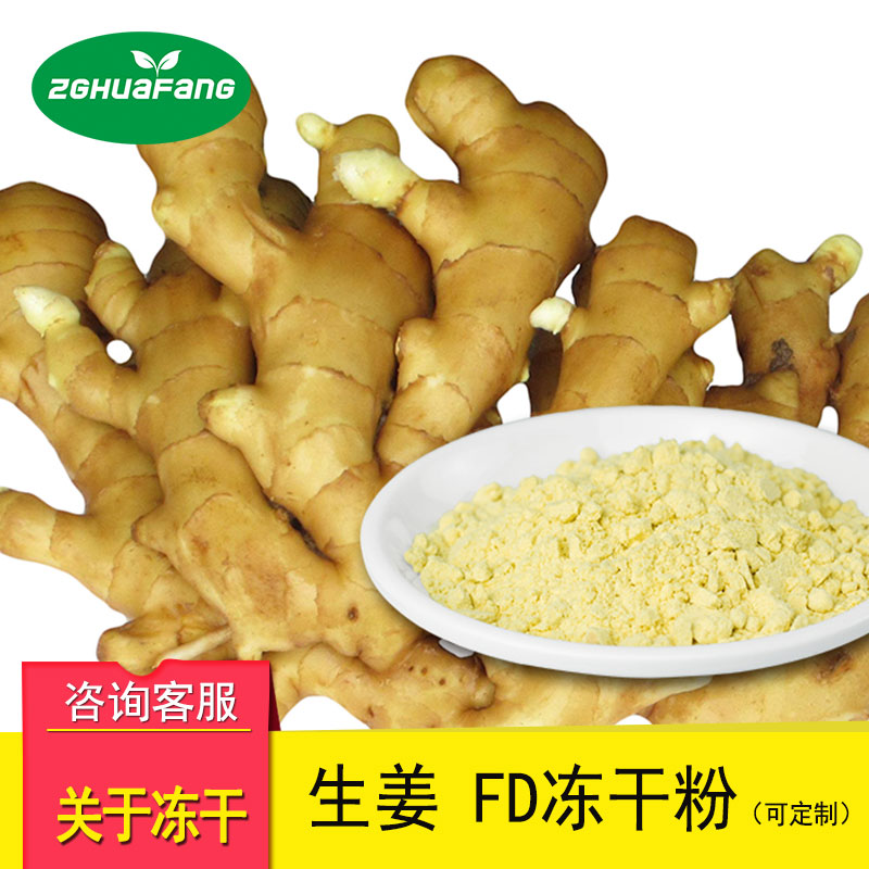 FD凍干生姜粉 凍干果蔬粉脫水 生姜調(diào)味粉批發(fā)