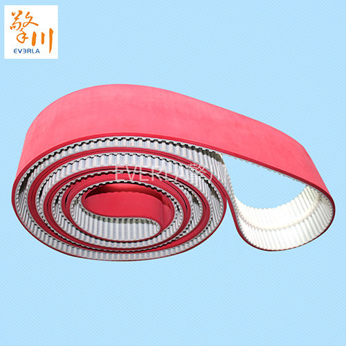 齒形同步帶表面加紅膠