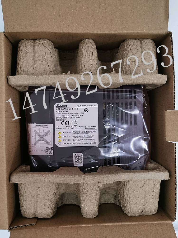 臺達伺服B3系列  ASD-B3-0421-F+ECM-B3M-C20604RS1 臺達伺服B3系列