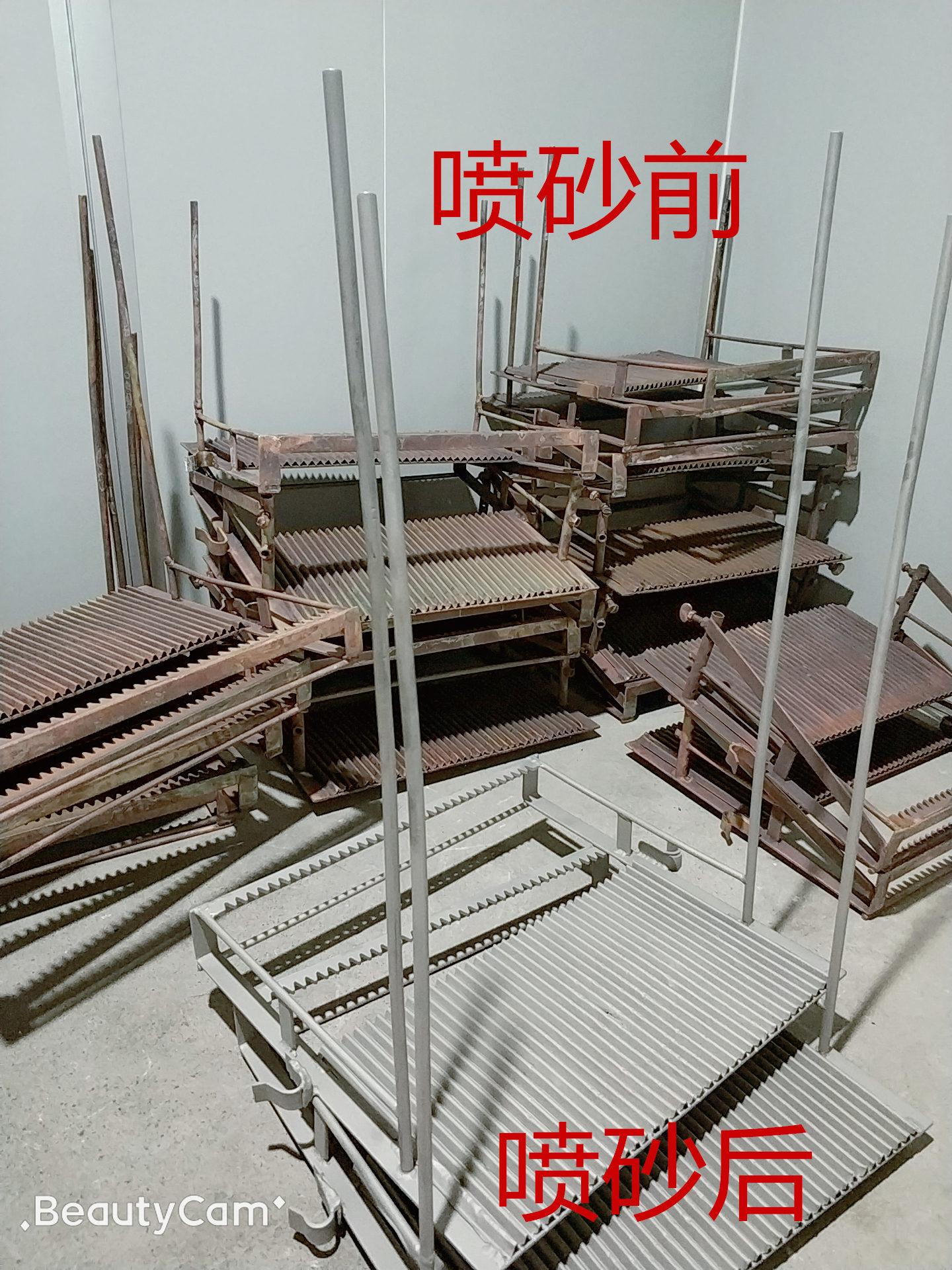 電鍍掛具靶材噴砂加工