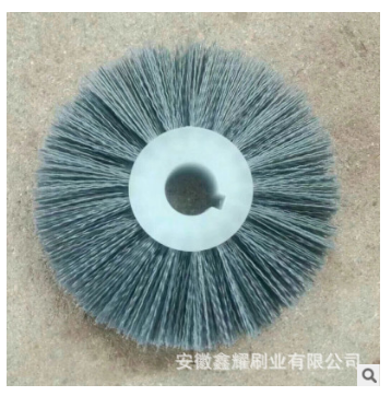 定做工業(yè)機(jī)械設(shè)備毛刷輪，打磨拋光圓形刷直銷廠家，批發(fā)線路板清潔圓毛刷