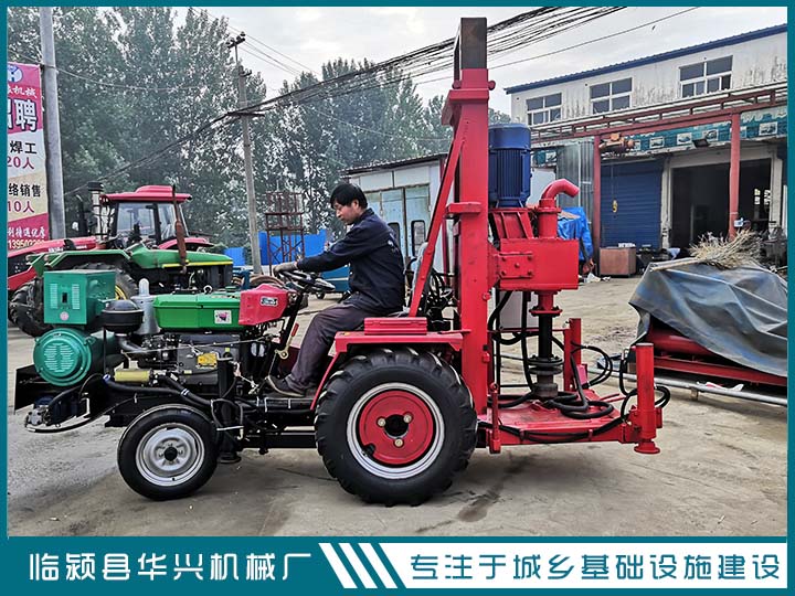 臨潁華興四輪車(chē)帶打井機(jī)