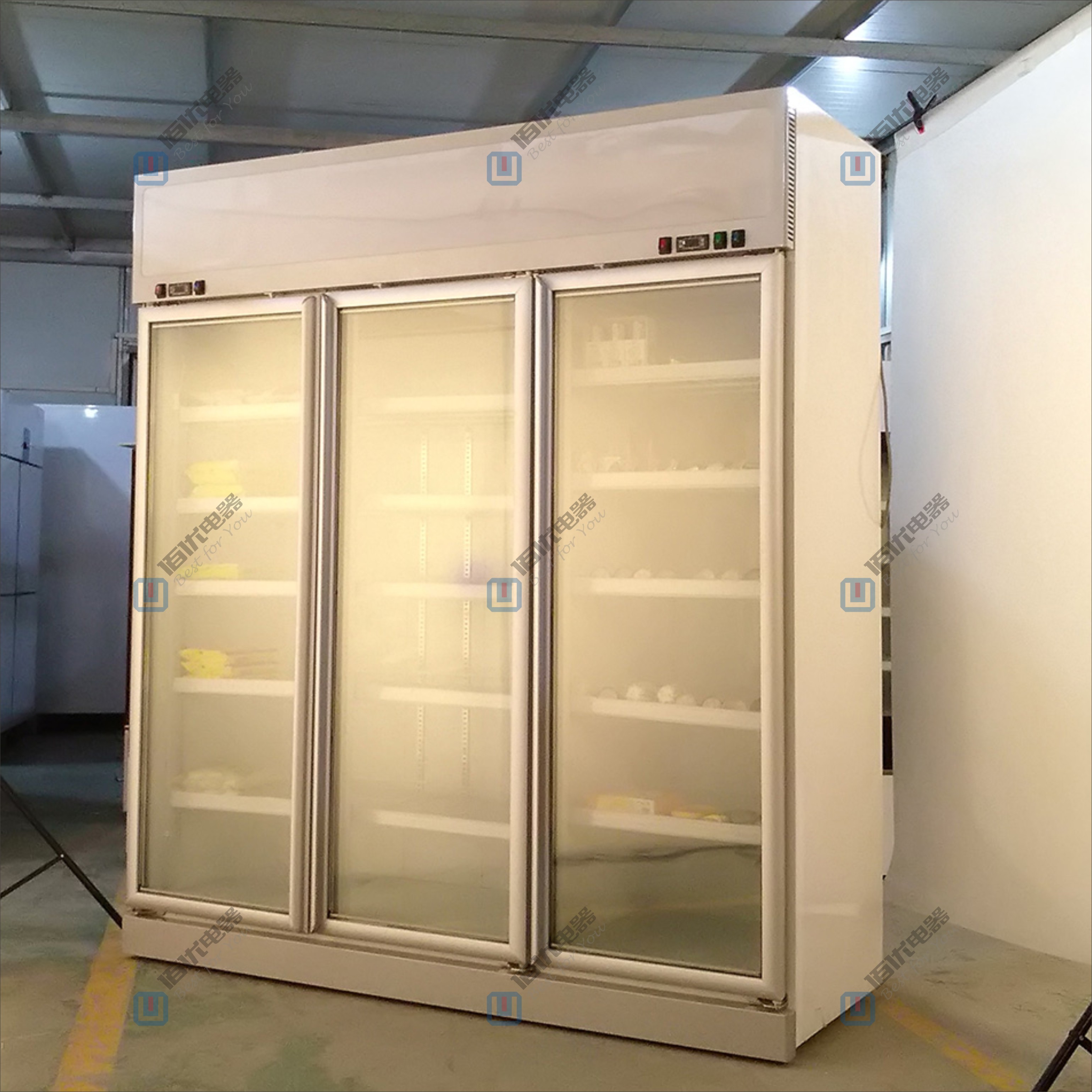 超市便利店冷凍展示柜，立式保鮮柜冰柜，商用冷柜定制 立式展示柜