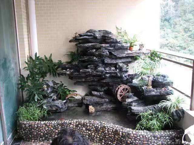 供應(yīng)惠州仲愷陳江地區(qū)空中花園假山、屋頂花園水景假山、別墅花園假山水池找晟景園藝