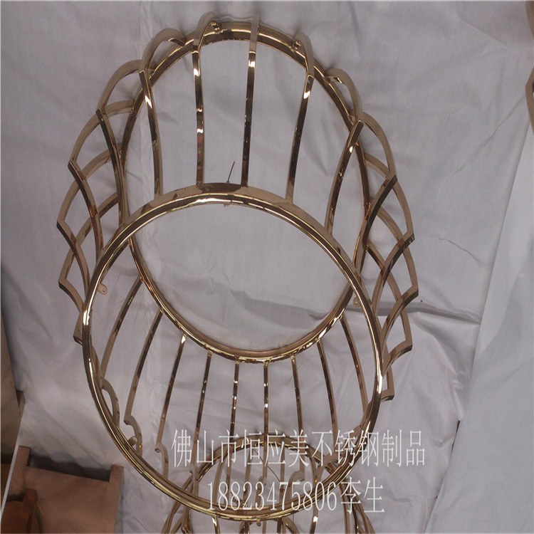 廠家直銷茶樓不銹鋼雕花茶幾，縷空?qǐng)D案不銹鋼茶幾