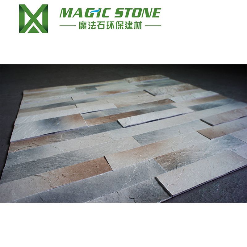 生態(tài)軟瓷DIY背景墻條石混搭 廠家直銷