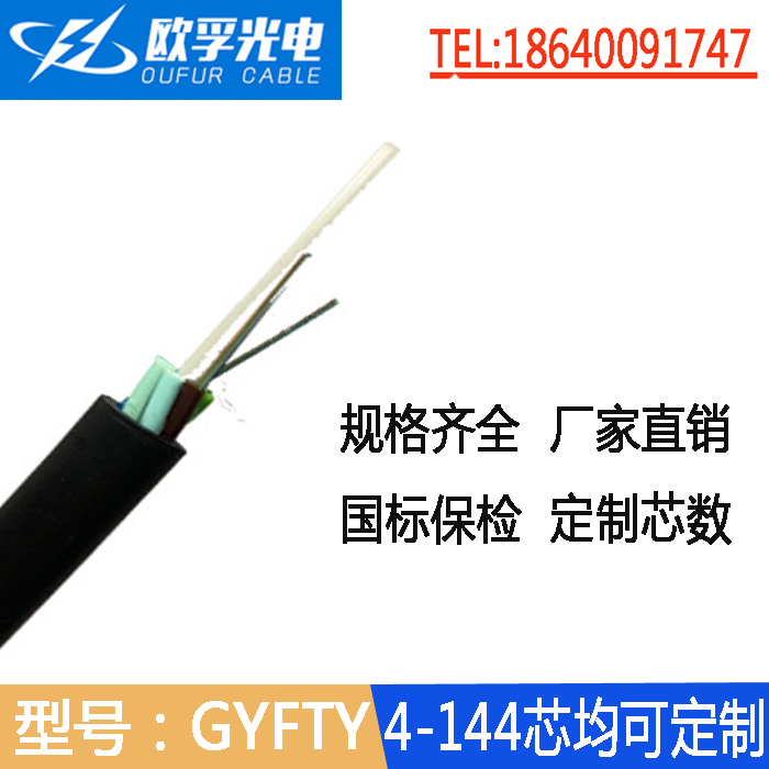 導(dǎo)引GYFTY光纜24芯單模 光纜廠家定制*非金屬光纜GYFTY-24B1.3