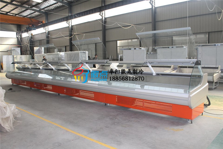 供應(yīng)阜陽周黑鴨熟食柜生鮮超市保鮮柜甘草水果店展示風(fēng)冷柜