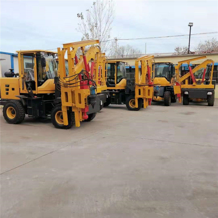 高速公路護(hù)欄打樁機(jī) 鏟車護(hù)欄鉆孔機(jī) 護(hù)欄打樁機(jī)小型