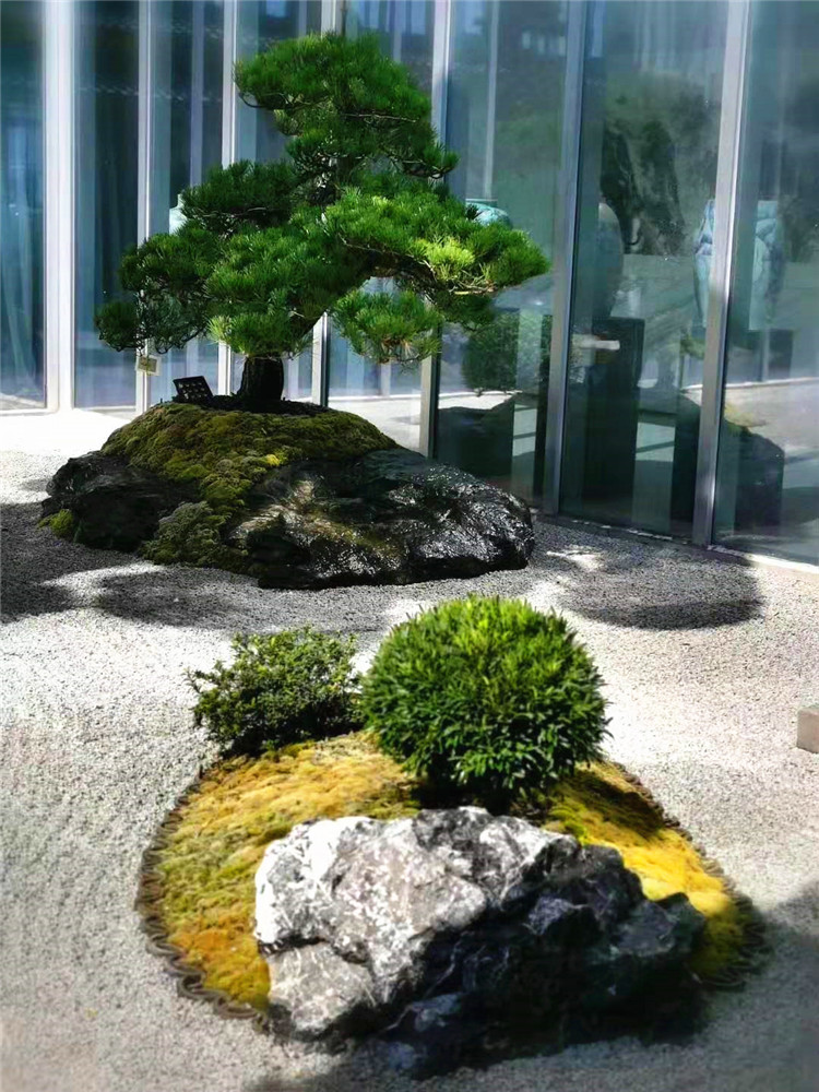 良好直銷山東野山石 庭院黑山石 黑山石安裝