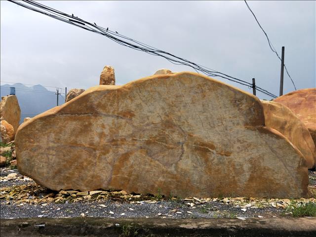 廣東刻字黃蠟石  園林景觀(guān)石 大型黃蠟石