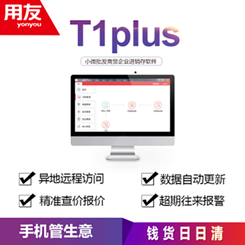 用友暢捷通T1plus批發(fā)零售普及版進(jìn)銷存軟件 單機(jī) 加密狗版 T1plus進(jìn)銷存軟件