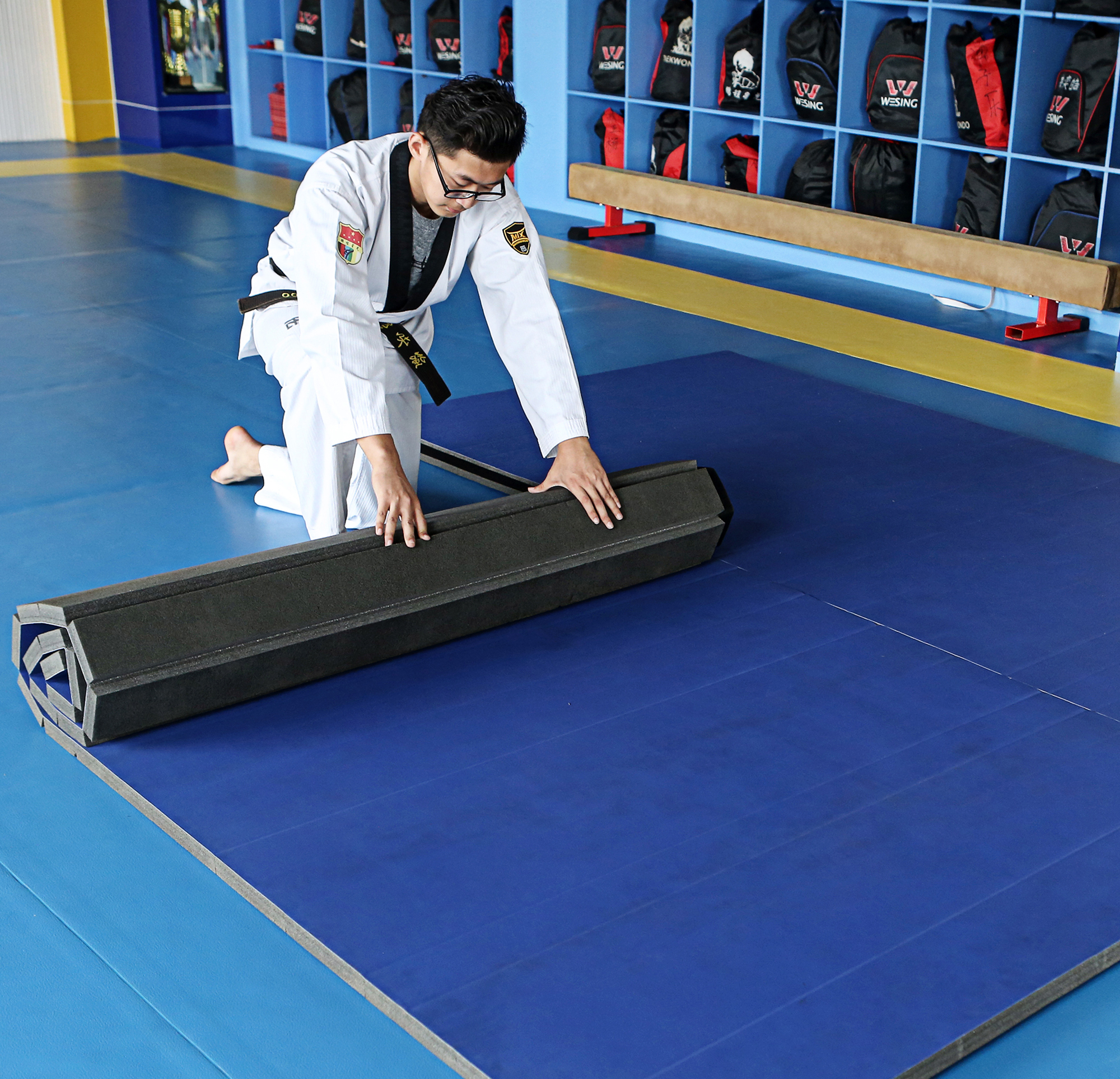 卡邦妮MMA格斗地墊 XPE環(huán)保無毒無味摔跤墊子 格斗卷墊