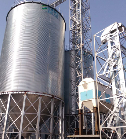 供應(yīng)飼料廠配套500噸玉米筒倉  輸送一體降低成本節(jié)省人工