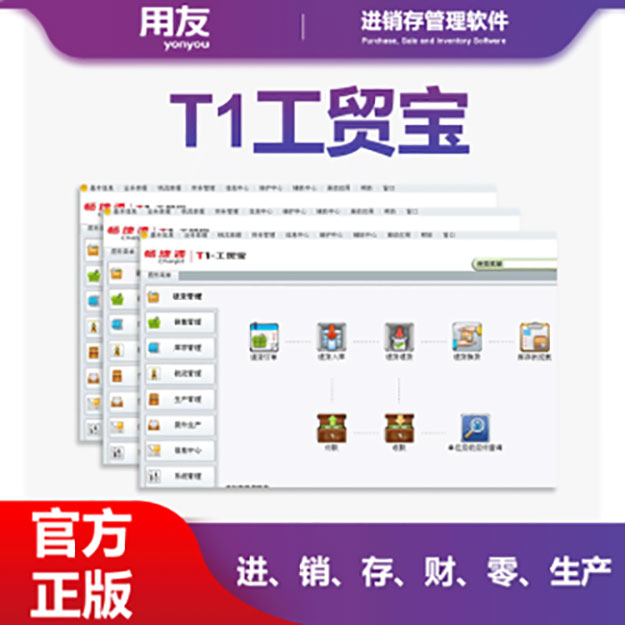 用友暢捷通T1工貿(mào)寶生產(chǎn)管理進(jìn)銷存管理軟件 局域3站點(diǎn)   T1工貿(mào)寶軟件