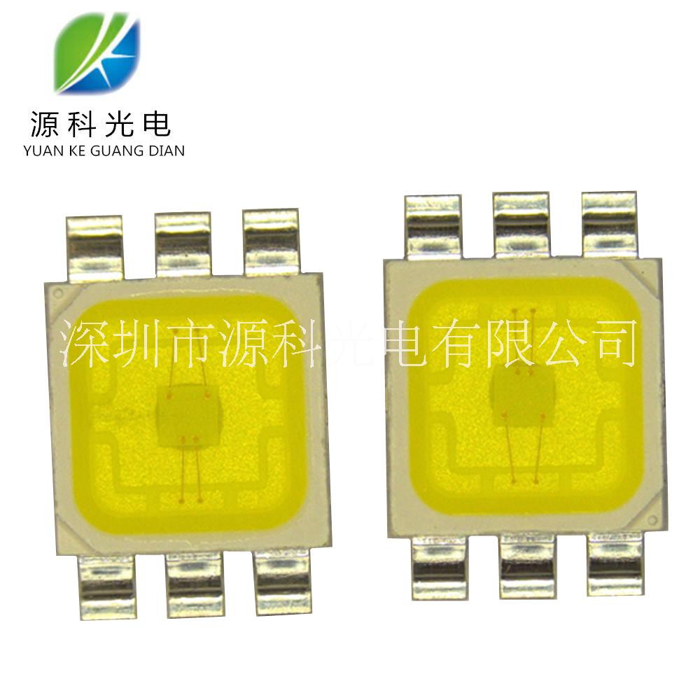 5074RGB燈珠 1W白光暖白高亮LED貼片 大功率照明光源發(fā)光二極管