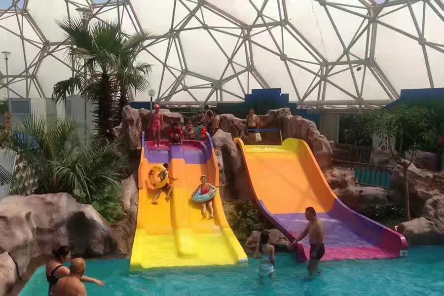 兒童寬滑梯玻璃鋼滑道水上樂園設(shè)備