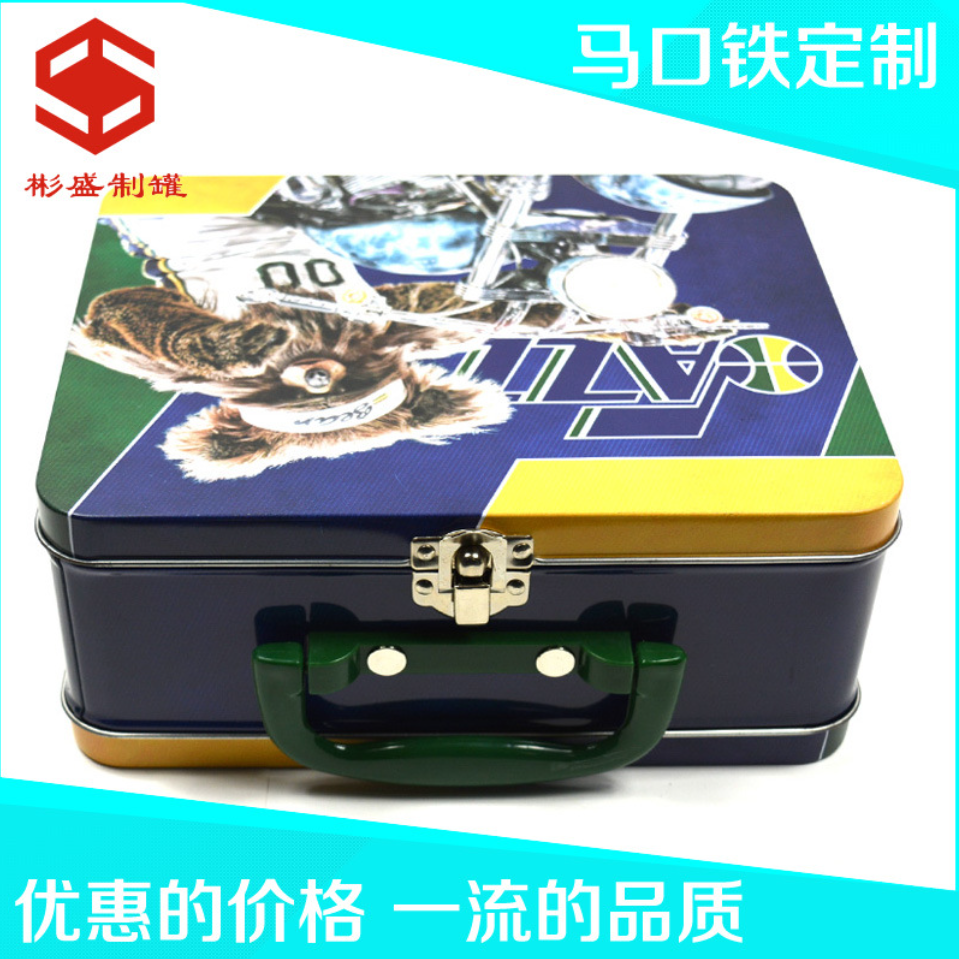 手提式馬口鐵盒 便攜式玩具鐵盒 手挽罐供應