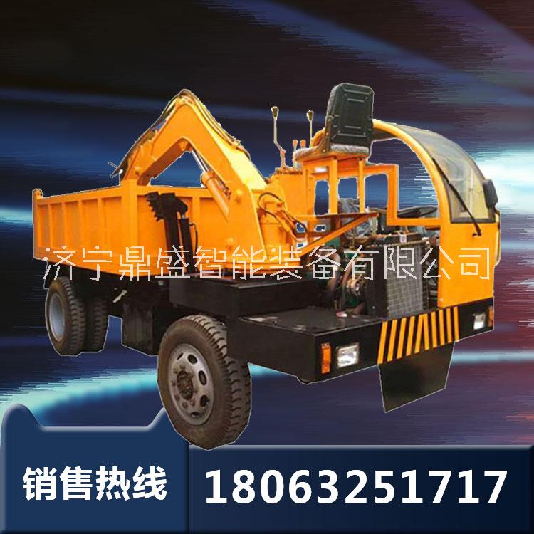 10噸四不像隨車挖 挖土挖沙自卸運輸一體機 四驅(qū)輪式隨車挖