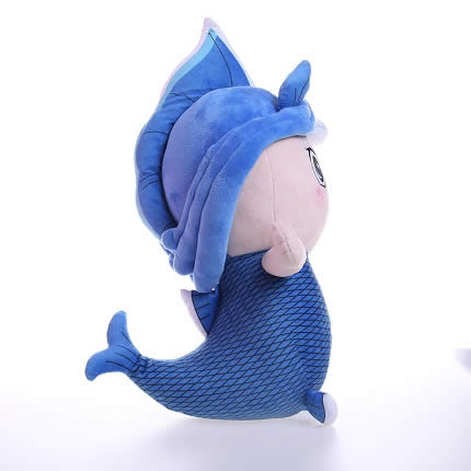 定制毛絨抱枕廠家巨牛玩具-定制美人魚抱枕