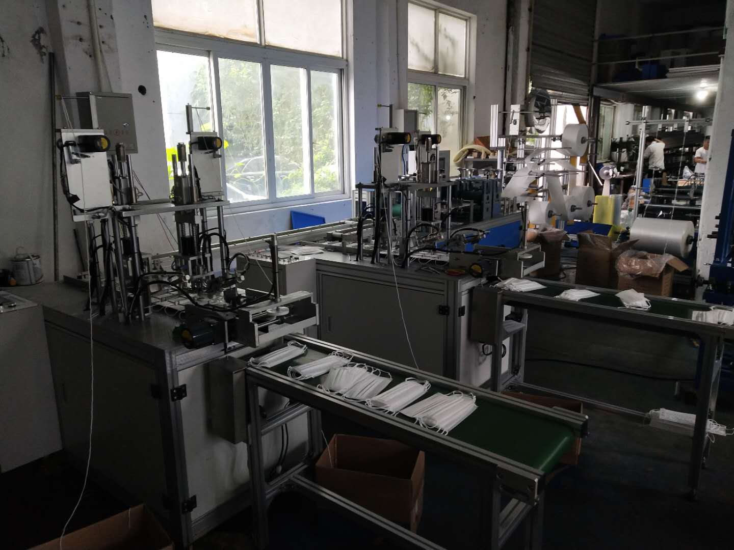 一次性一拖二平面口罩機 一拖二平面口罩機