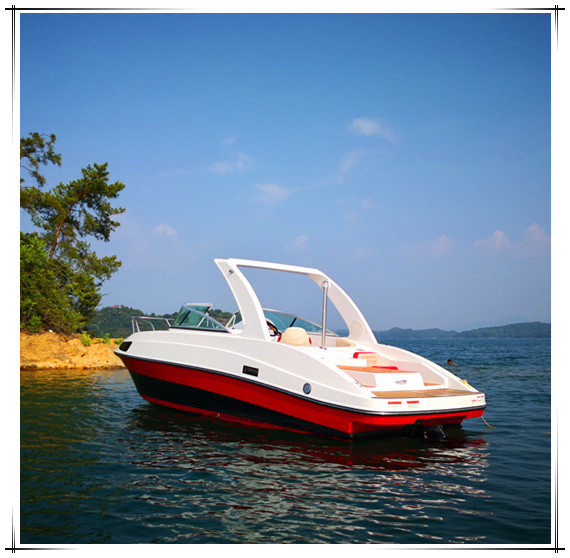 私人游艇雙層游艇玻璃鋼釣魚艇帶休息室海釣船