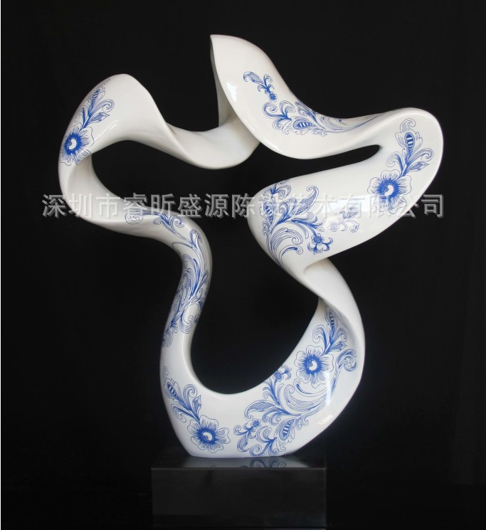 深圳酒店雕塑藝術(shù)品 樹脂雕塑 青花瓷雕塑 樹脂玻璃鋼雕塑