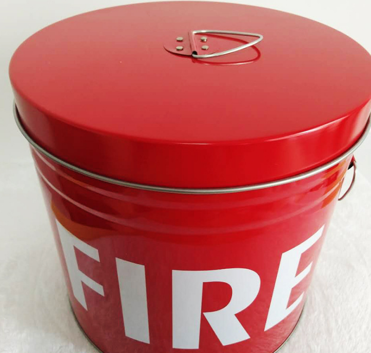 廠家定制馬口鐵桶大號(hào)含蓋鐵桶防火沙桶現(xiàn)貨消防鐵桶冰桶