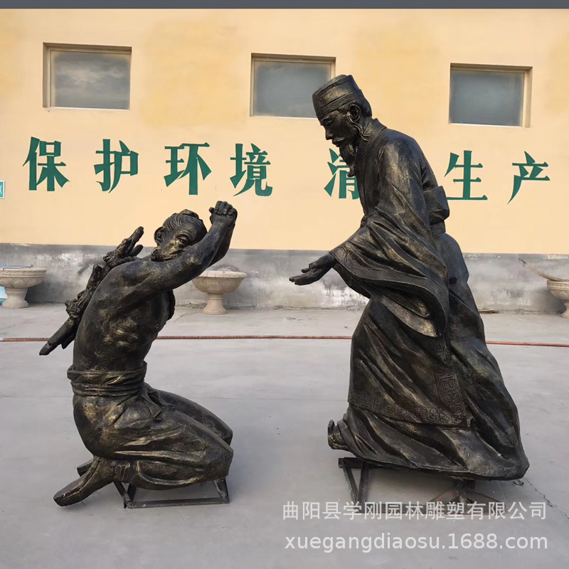 優(yōu)質(zhì)玻璃鋼人物仿銅雕塑批發(fā)價(jià)