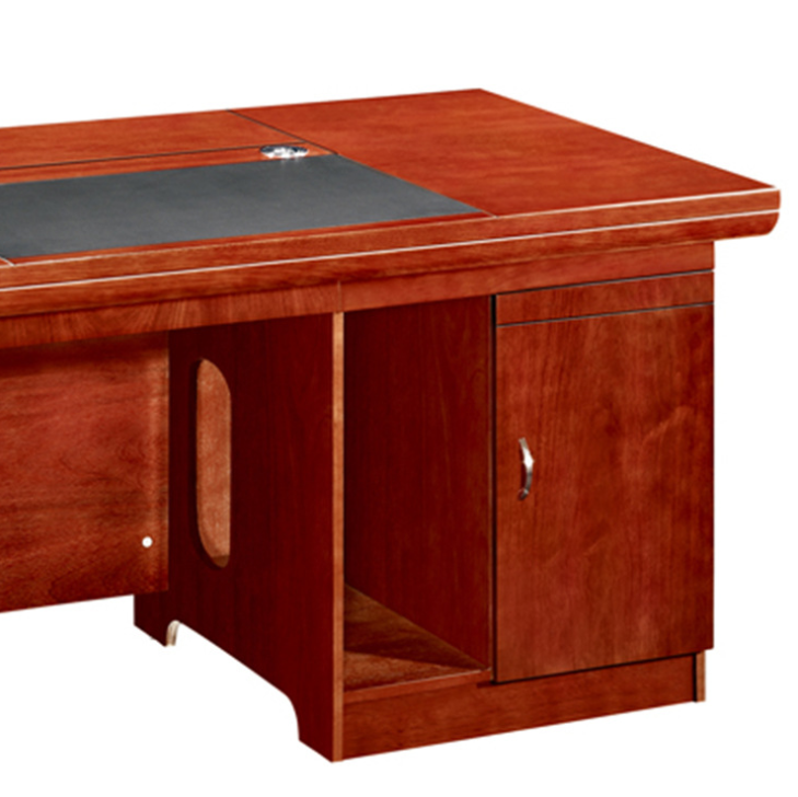 家具廠家直銷 佛山商業(yè)辦公桌價格 中式實木辦公桌 實木皮封邊辦公桌定制