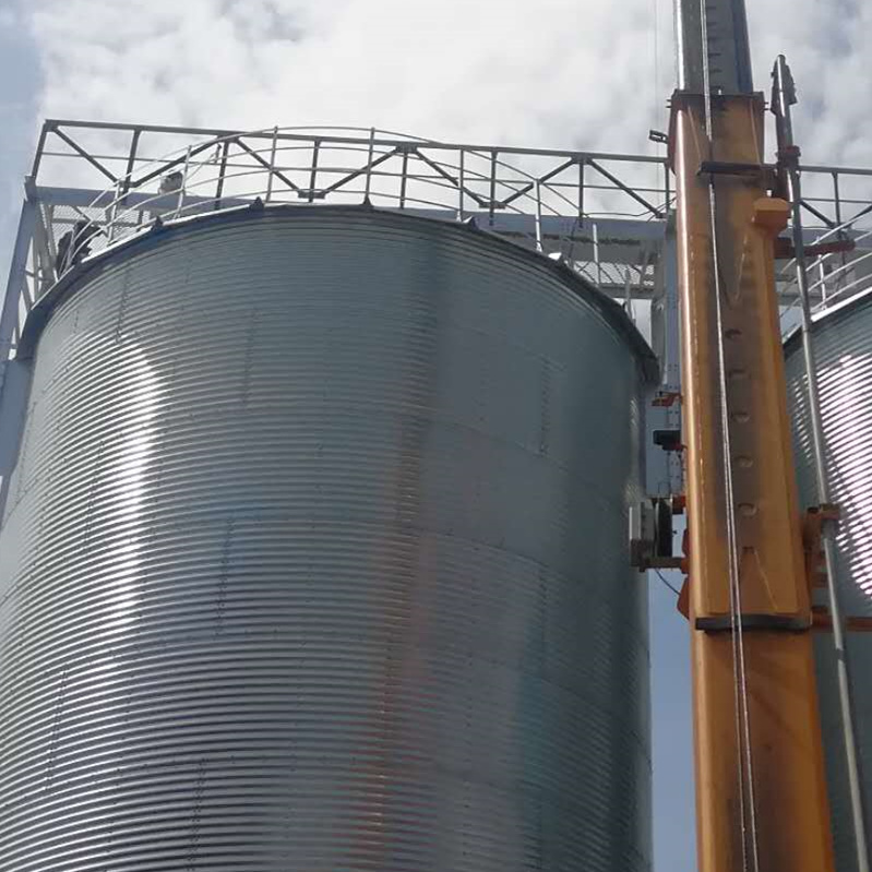 牧原集團養(yǎng)豬場1200噸玉米倉  鋼板倉廠家直銷