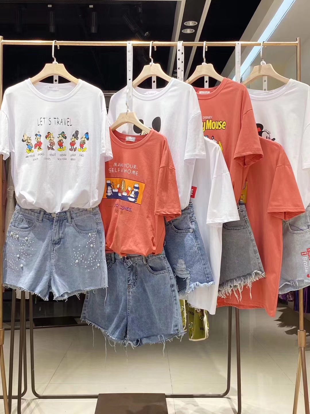 2020廣州品牌女裝【牛仔短褲】尾貨庫存批發(fā) 一手貨源尾貨走份批發(fā)