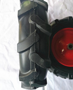 萱德 350-8人字胎PU實(shí)心農(nóng)機(jī)輪 微耕機(jī)用實(shí)心輪子 PU發(fā)泡實(shí)心輪子