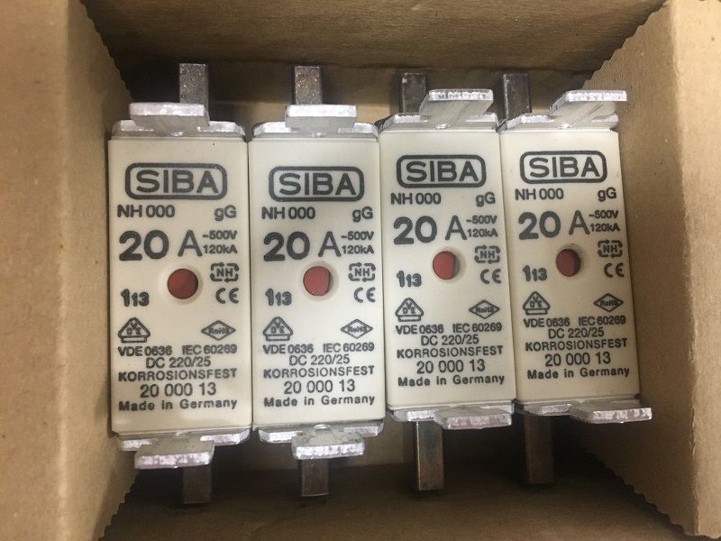 NH1系列SIBA 2000304.125低壓熔斷器500V AR西霸