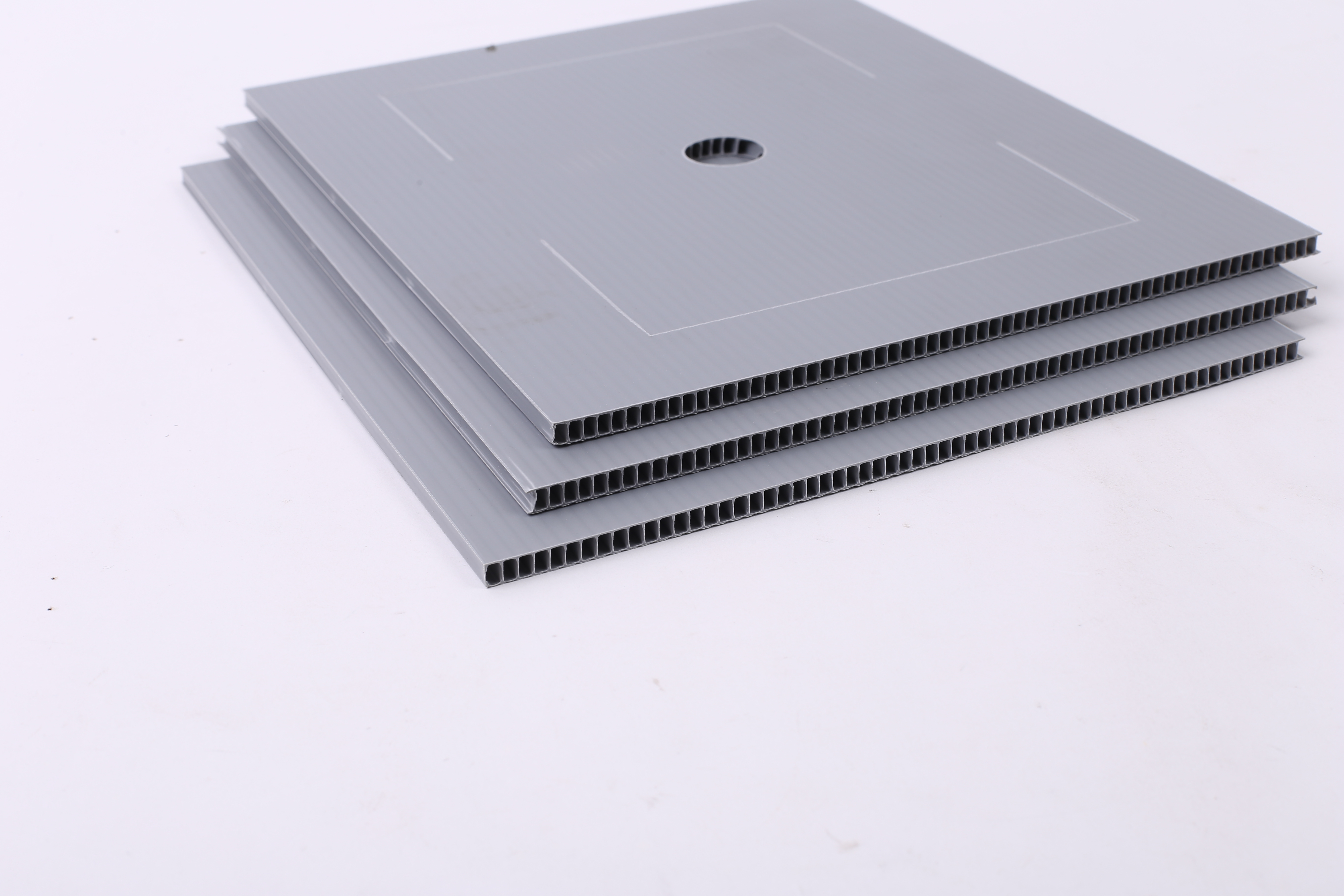 廠家定制PP藍(lán)色蜂窩板聚丙烯塑料瓦楞板材 泰好康蜂窩板刀卡萬通板