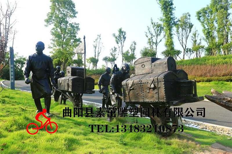 絲綢之路文化主題玻璃鋼仿銅雕塑