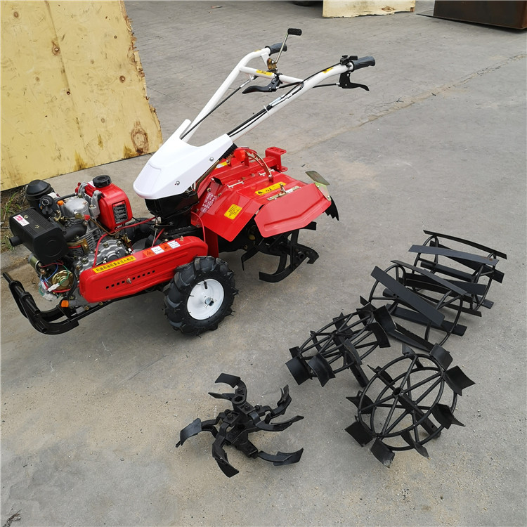 四驅(qū)旋耕機微耕機 小型果園管理機參數(shù) 四輪拖拉機旋耕機