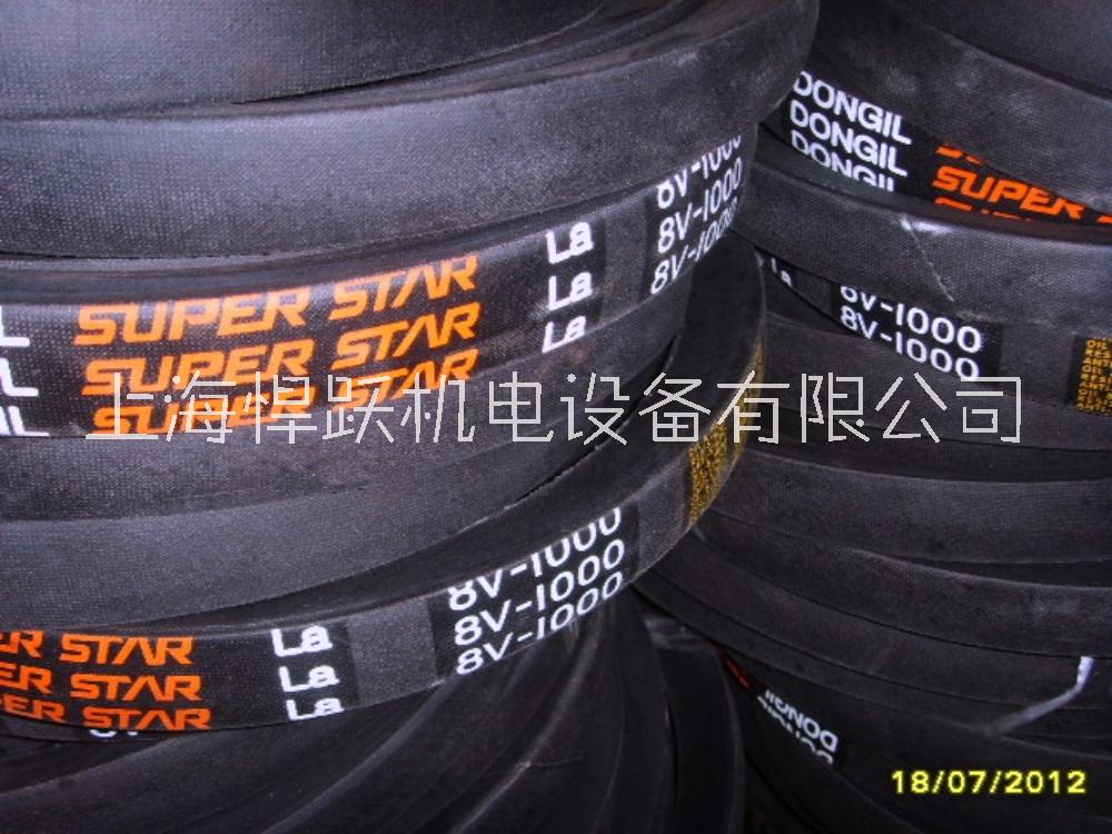 供應(yīng)化工攪拌機皮帶 8V1000耐高溫三角帶 韓國DONGIL皮帶批發(fā)