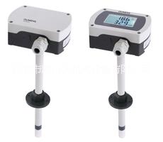 0-10V帶數(shù)字顯示4-20mA風(fēng)管道型溫濕度變送器RS485插入式溫濕度傳感器