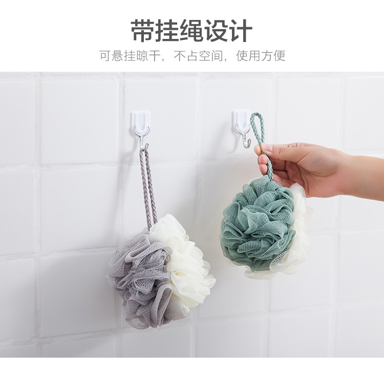 沐浴球 浴花 沐浴花廠家 雙色大號浴球浴花洗澡球搓背澡花  雙色浴球浴花洗澡球搓背澡花
