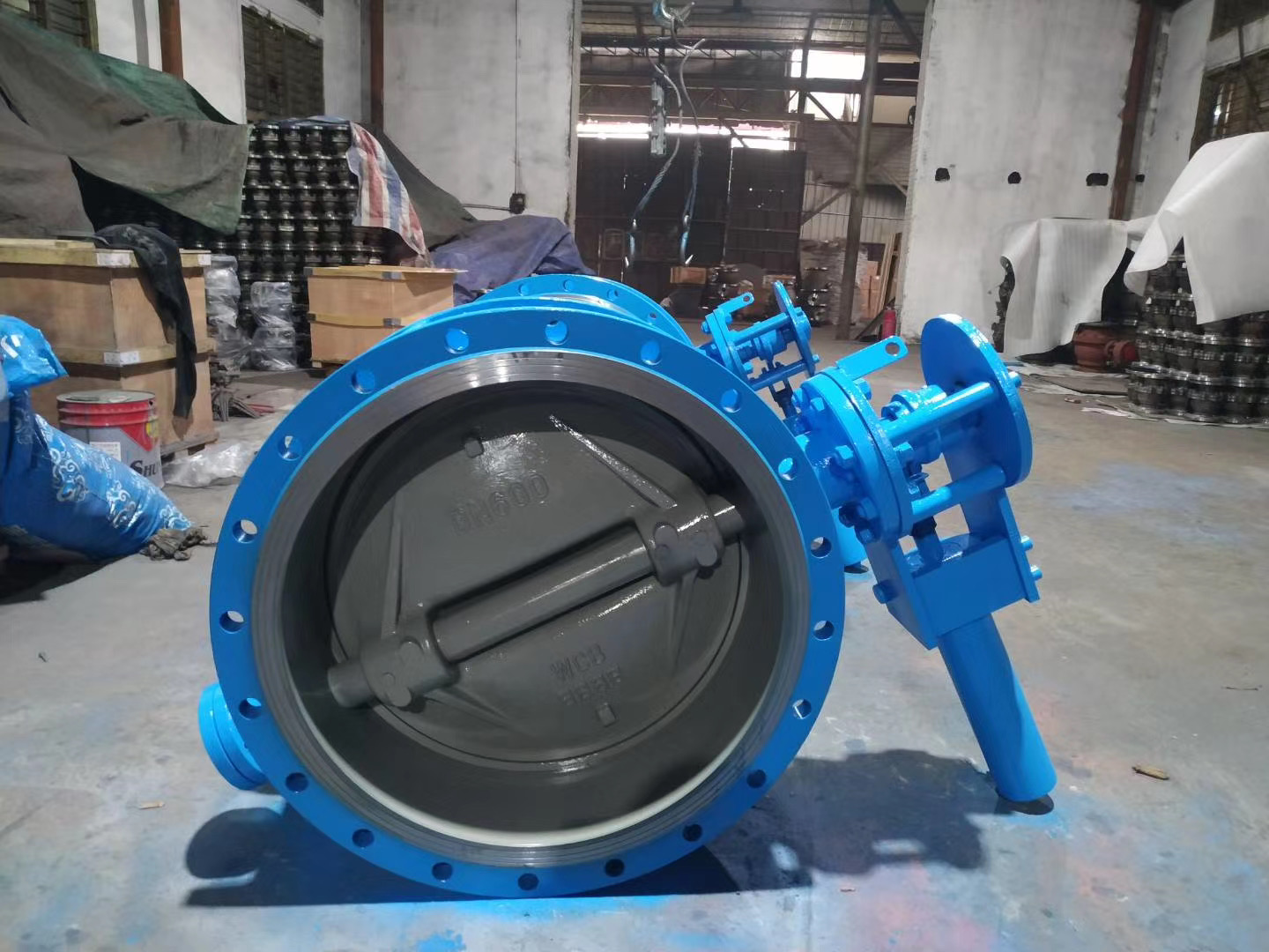 蝶閥拉力桿法蘭式丹尼斯。加長加厚液動(dòng)