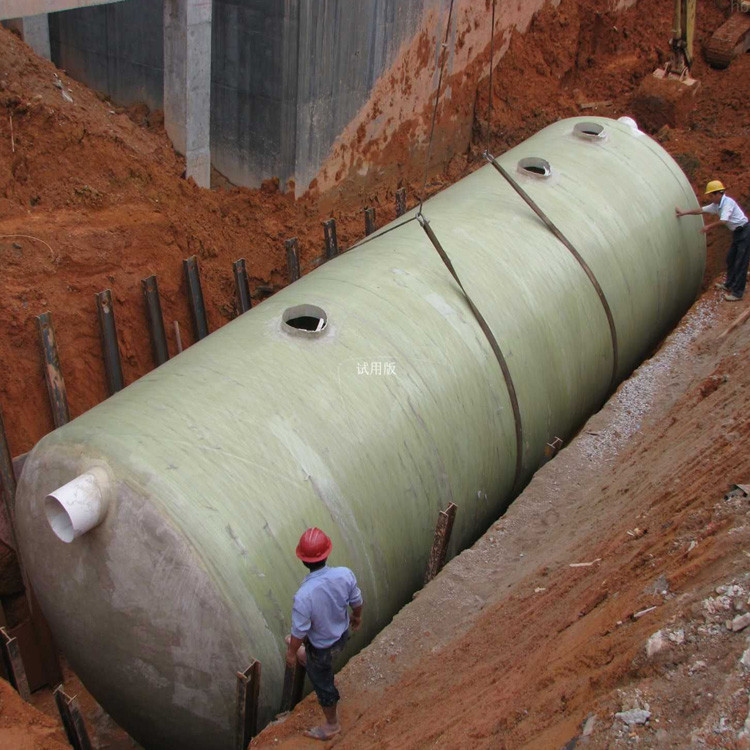 成品玻璃鋼化糞池（玻璃鋼消防水池/玻璃鋼隔油池100立方