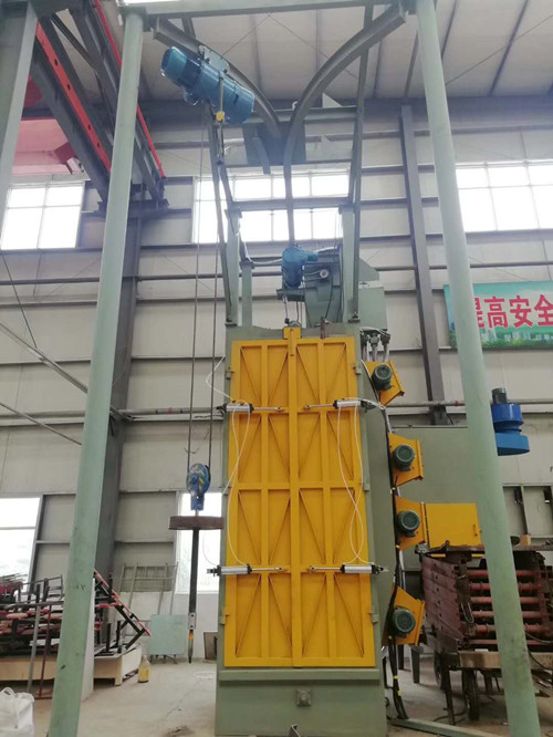 河南拋丸機(jī)廠家直銷吊鉤式拋丸機(jī)詳情電聯(lián)  吊鉤拋丸清砂機(jī)