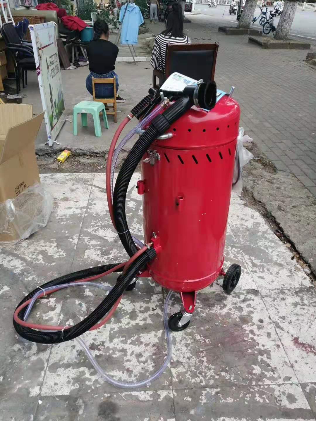 小型 雕刻、除銹回收式移動式噴砂機