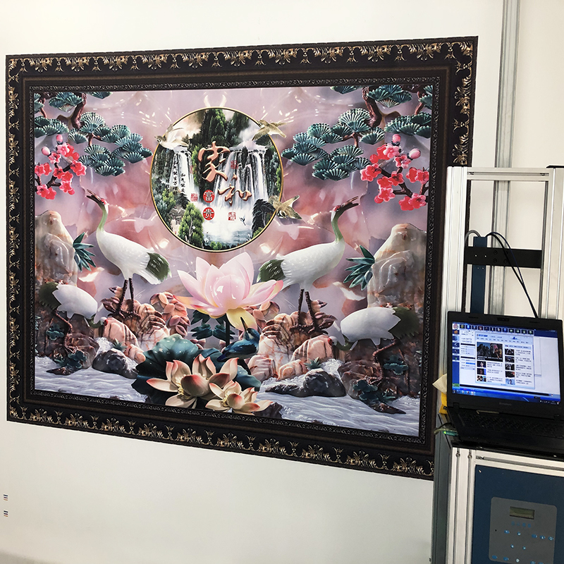 大型5d墻體彩繪機室內戶外立體廣告3D背景墻壁畫智能操控打印設備
