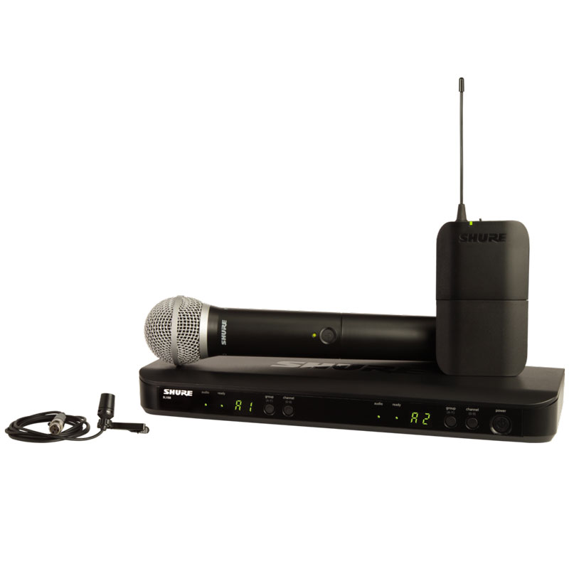Shure BLX1288/CVL 舒爾一手持一領(lǐng)夾無(wú)線話筒 百變無(wú)線話筒 無(wú)線一手持一領(lǐng)夾話筒