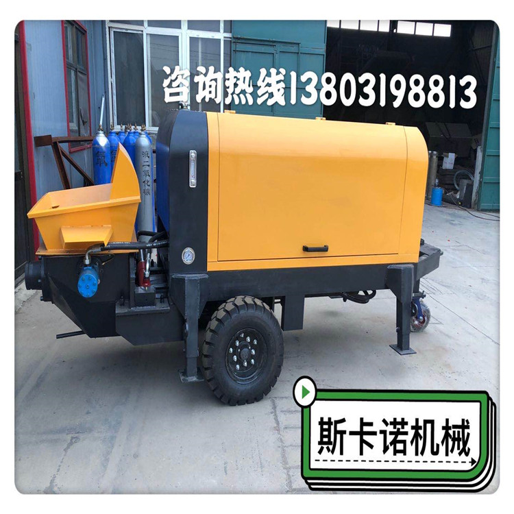 skn-30混凝土輸送泵車 斯卡諾民用小型混凝土輸送泵廠家直銷