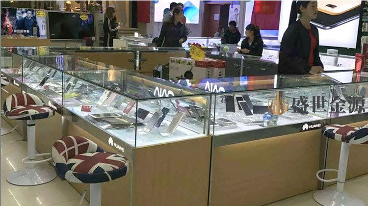 廣東定制logo手機(jī)不銹鋼展柜
